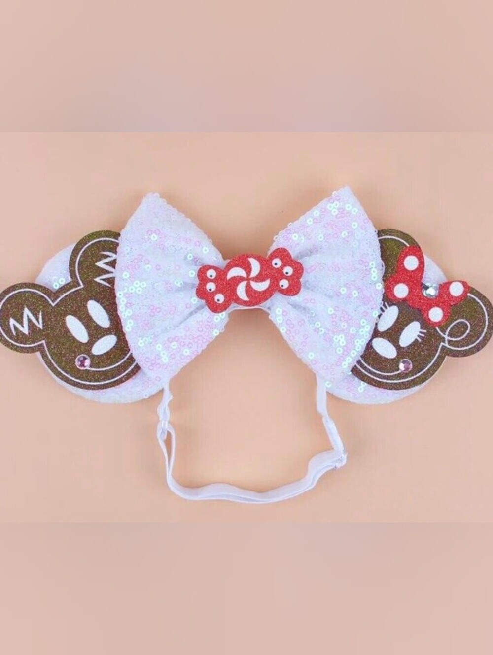 Disney Ears Adjustable Elastic Headband AdultMickey Mouse Nylon Hairband Kids